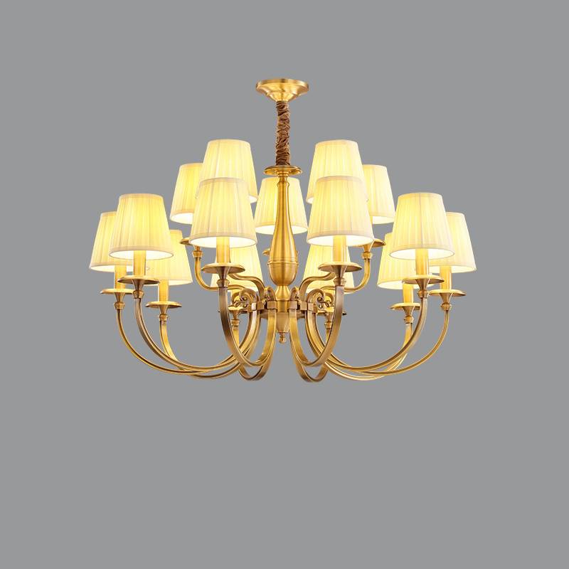 Brass Chandelier for Bedroom Ambiance
