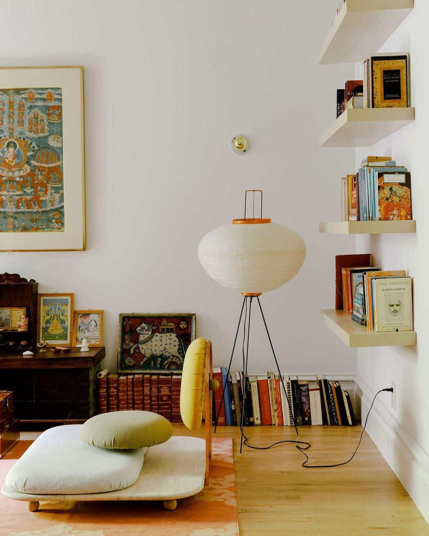 Kaze Rice Paper Floor Lamp - Japanese-Inspired Ambient Glow OpalDwell