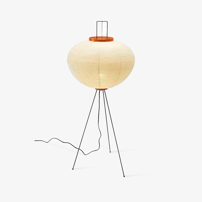 Kazumi Rice Paper Floor Lamp by OpalDwell Soft Ambient Glow OpalDwell