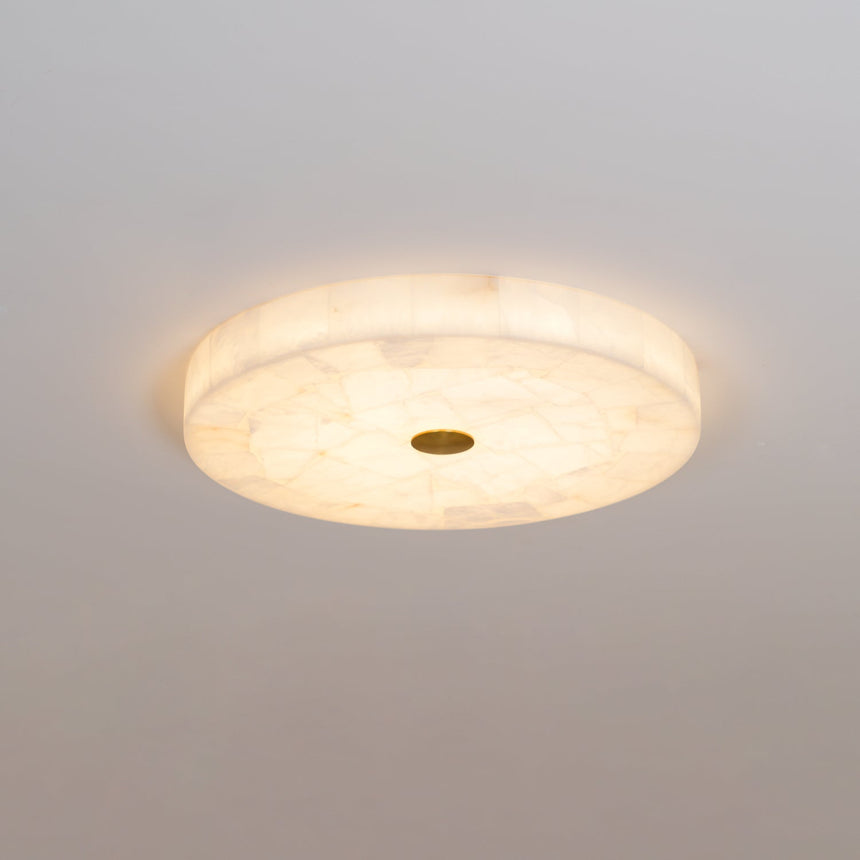 Alabaster Ceiling Light Classic Circular Design