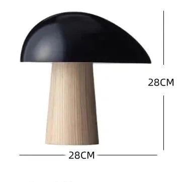 Wood accent lamp for warm interiors