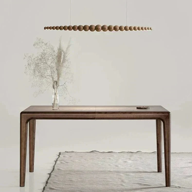 Wood Bead Pendant Chandelier Natural Warmth Design
