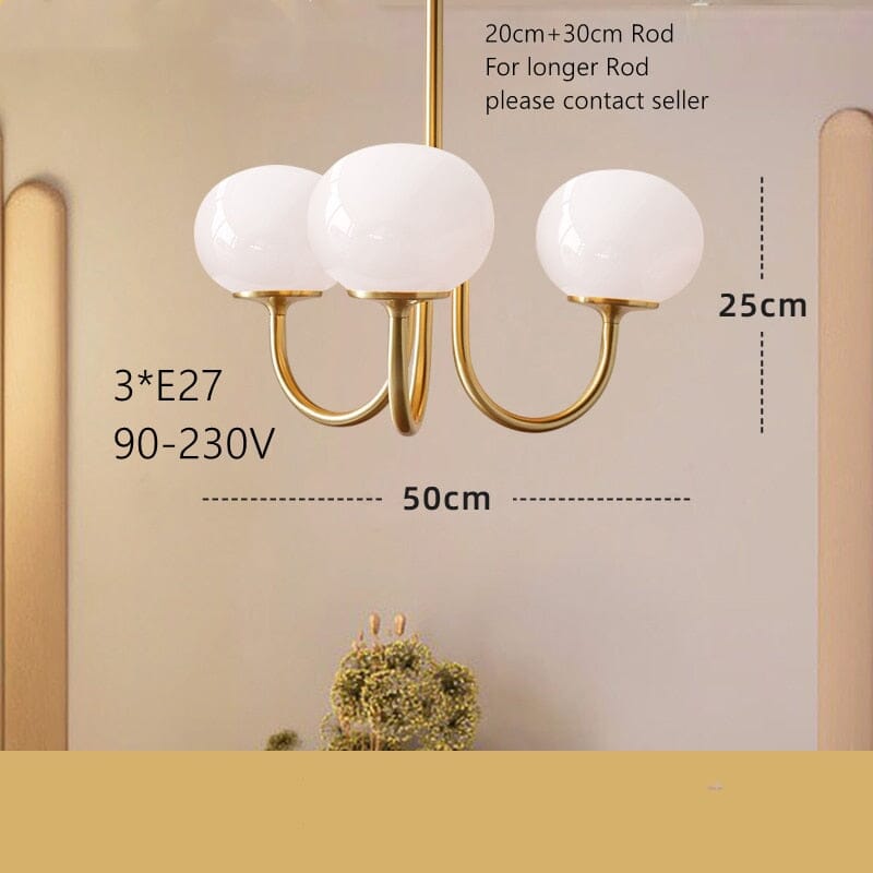 Aviana Glass Pendant Light – vintage design for dining room and bedroom | OroDwell