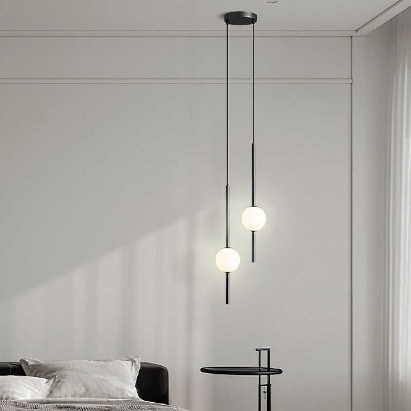 OrionGlow Glass Fixture – Single Bulb Modern Design