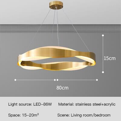 Stainless steel and acrylic chandelier fixture