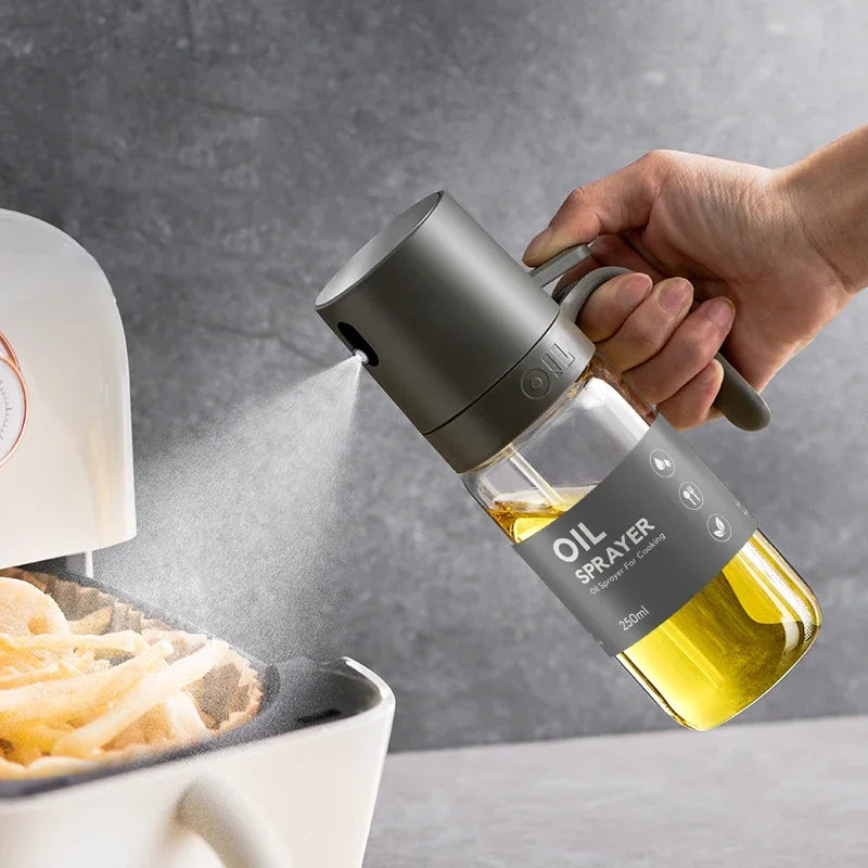 AureaMist Glass Oil Sprayer 250ml capacity size view - OpalDwell