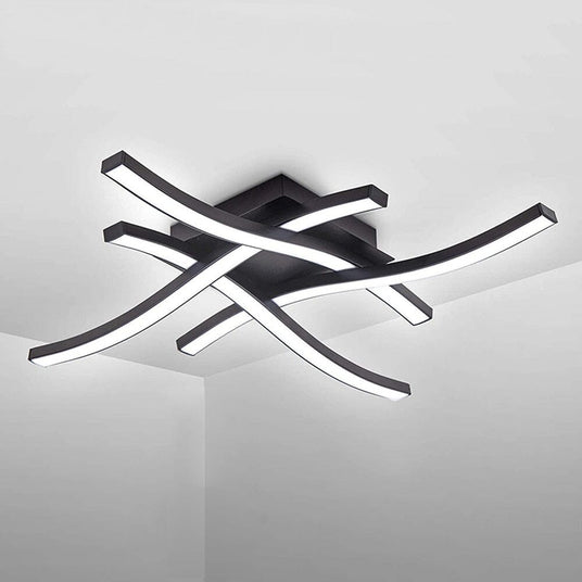 Wave-Shaped LED Board Detail