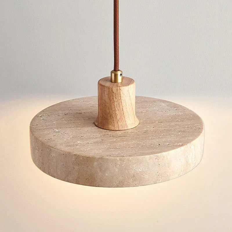 Pendant light installed above kitchen island modern decor