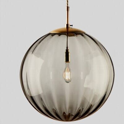Bubble Glass Pendant Light with Glass and Iron Finish for Kitchen | OroDwell