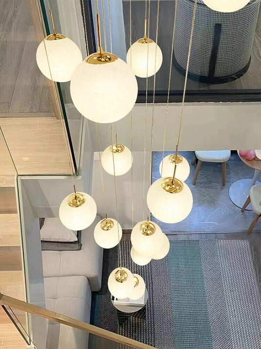 Orb Pendant Chandelier for Restaurant Entrance Lighting