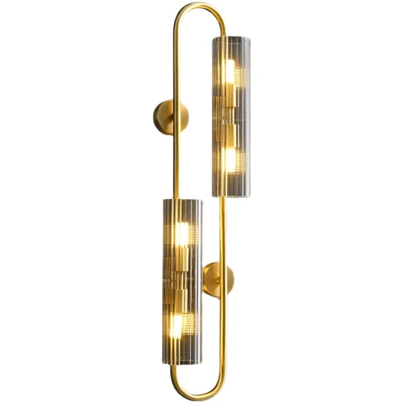 Vintage-style wall lamp close-up
