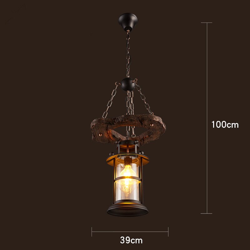Vintage Industrial Ceiling Light Warm Ambient Glow