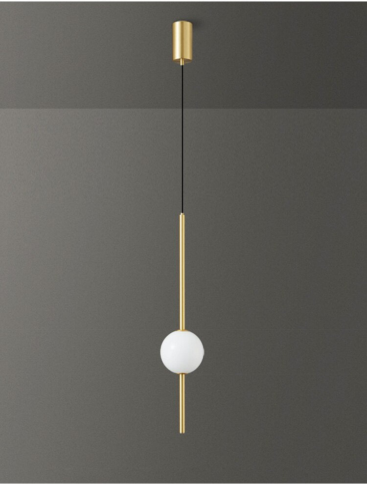 OrionGlow Hanging Lamp – Nordic-Inspired Nickel Finish