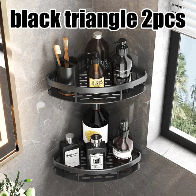 Corner bathroom shelf for contemporary home interiors