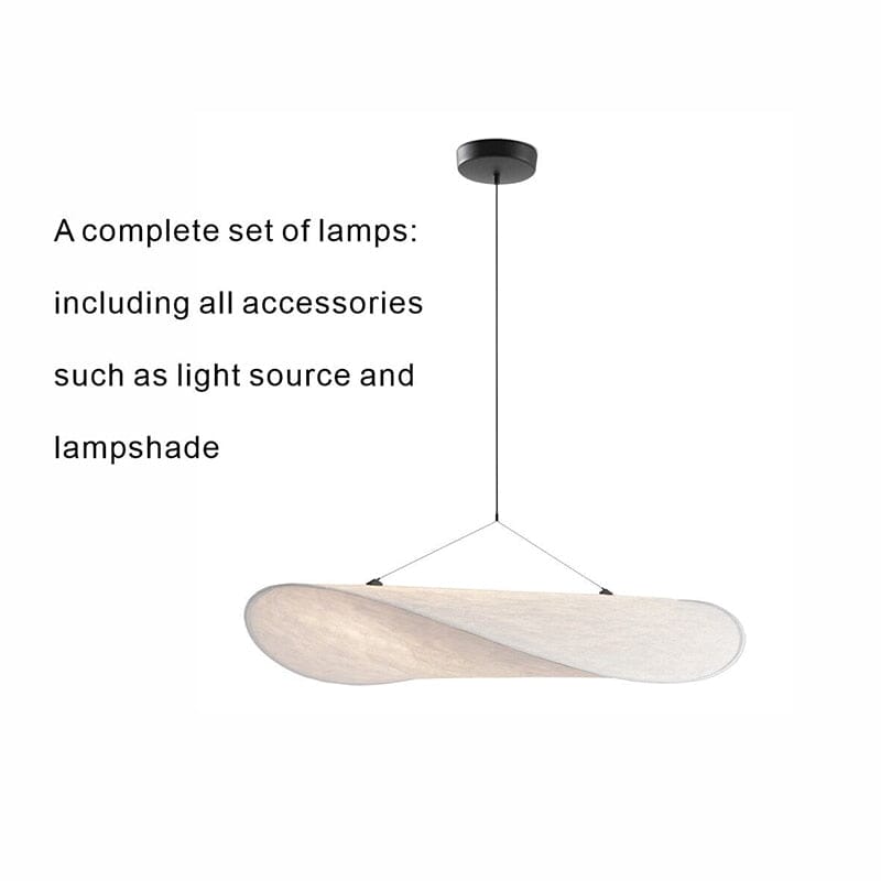 chip-shaped leaf pendant light fixture