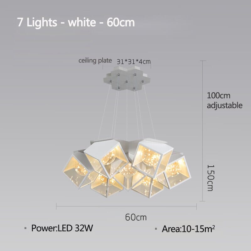 Acrylic Chandelier for Living Room Accent