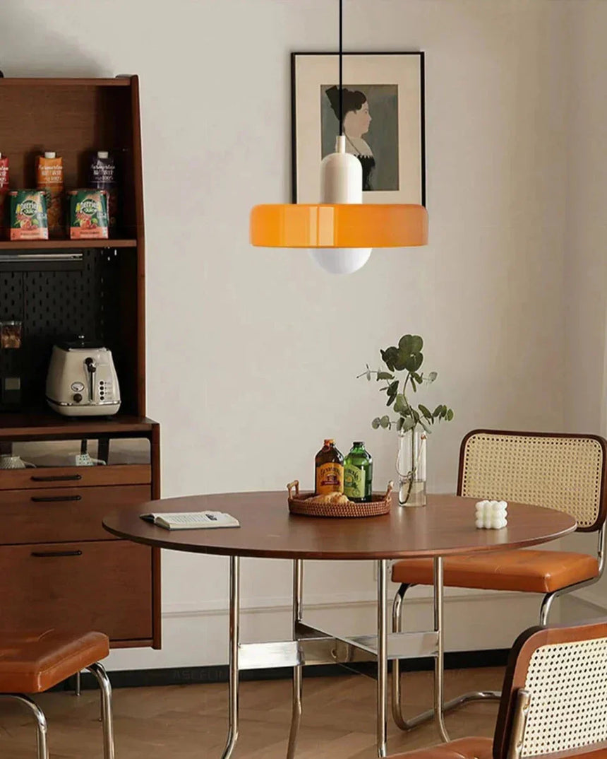 Glass Pendant Light Orange Color Option