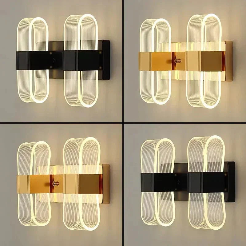 Multi light aluminum wall sconce fixture