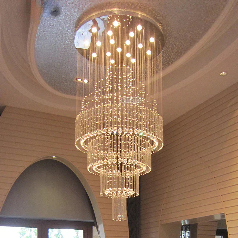 Calara Crystal Chandelier for Foyer and Staircase