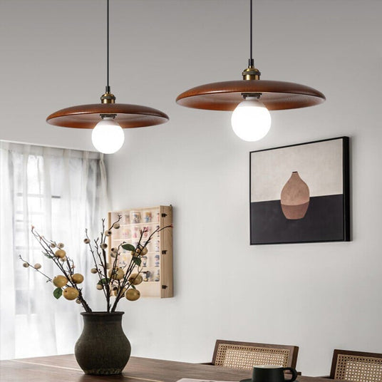 Pendant Light with Wood Finish for Dining Room | OroDwell