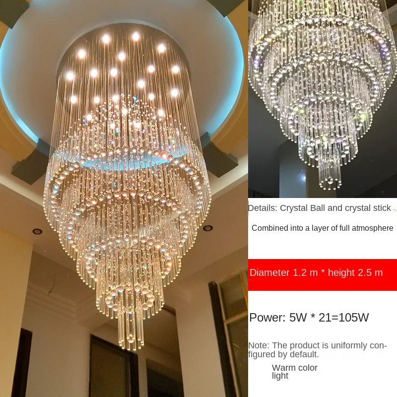 Crystal Chandelier Three Layer Plating Finish