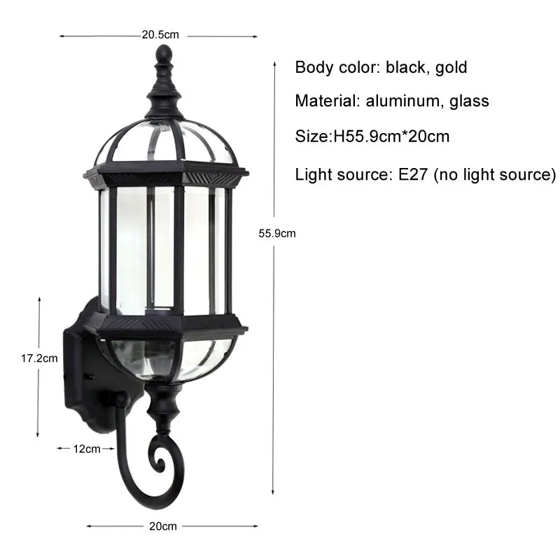 Weatherproof Wall Sconce for Porch