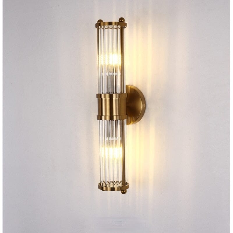 Wall lamp paired with modern decor accents