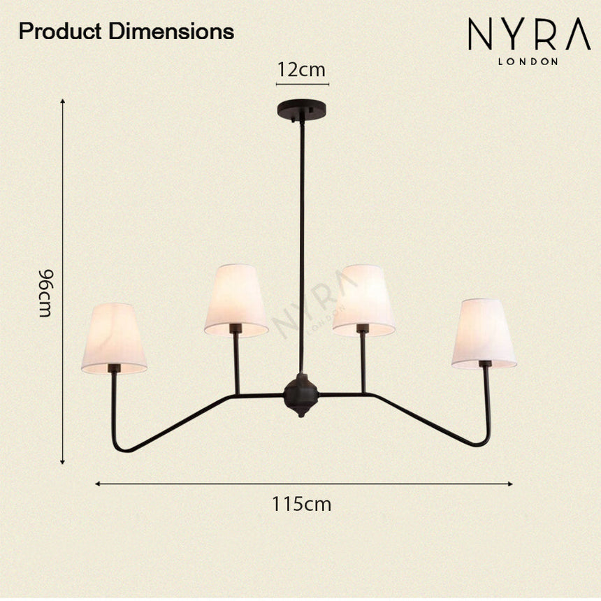 Marcellin Chandelier - Candelabra Bulb Configuration