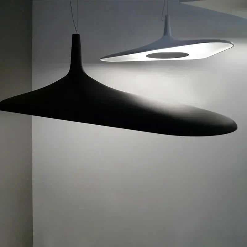 Sorena resin pendant lamp length size comparison view