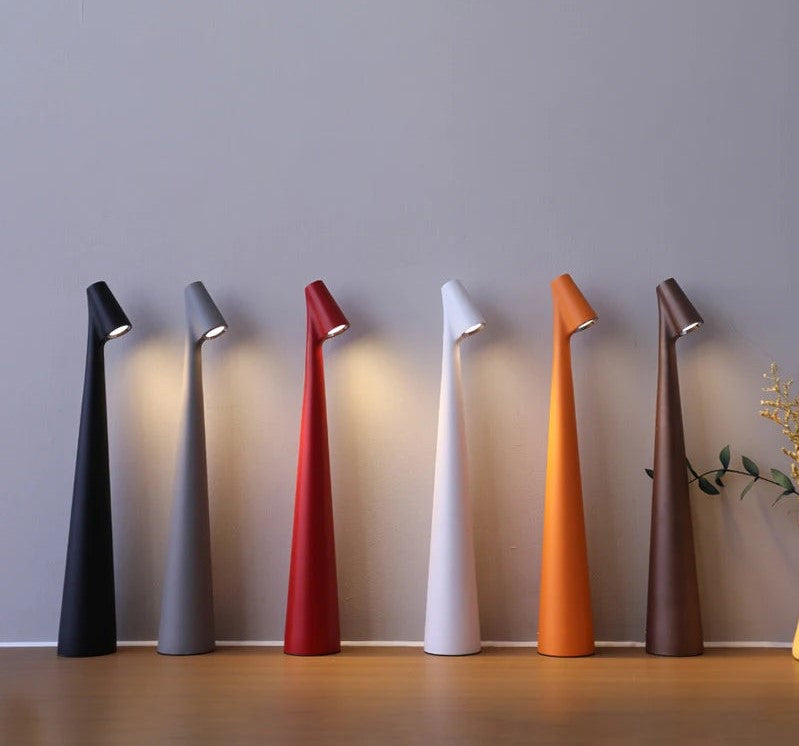 LED table lamp minimalist aesthetic detail