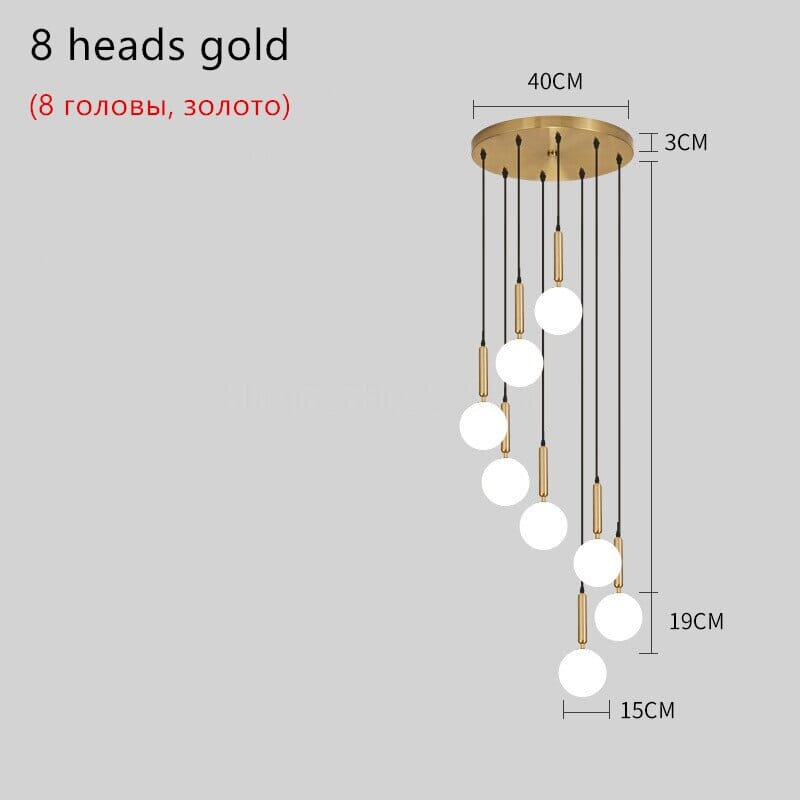 Orb Chandelier for Entryway and Stairways