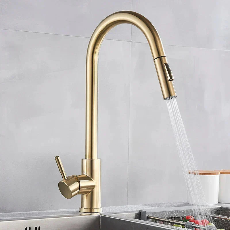 AeroFlow 360 Swivel Kitchen Faucet Chrome