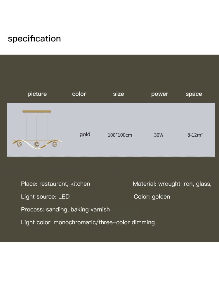 Marcelli Spiral Chandelier - Additional View 2