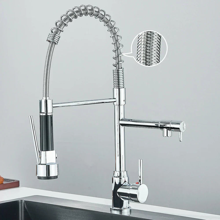 FluxSpout Dual Kitchen Mixer Tap filling pots demo - OpalDwell