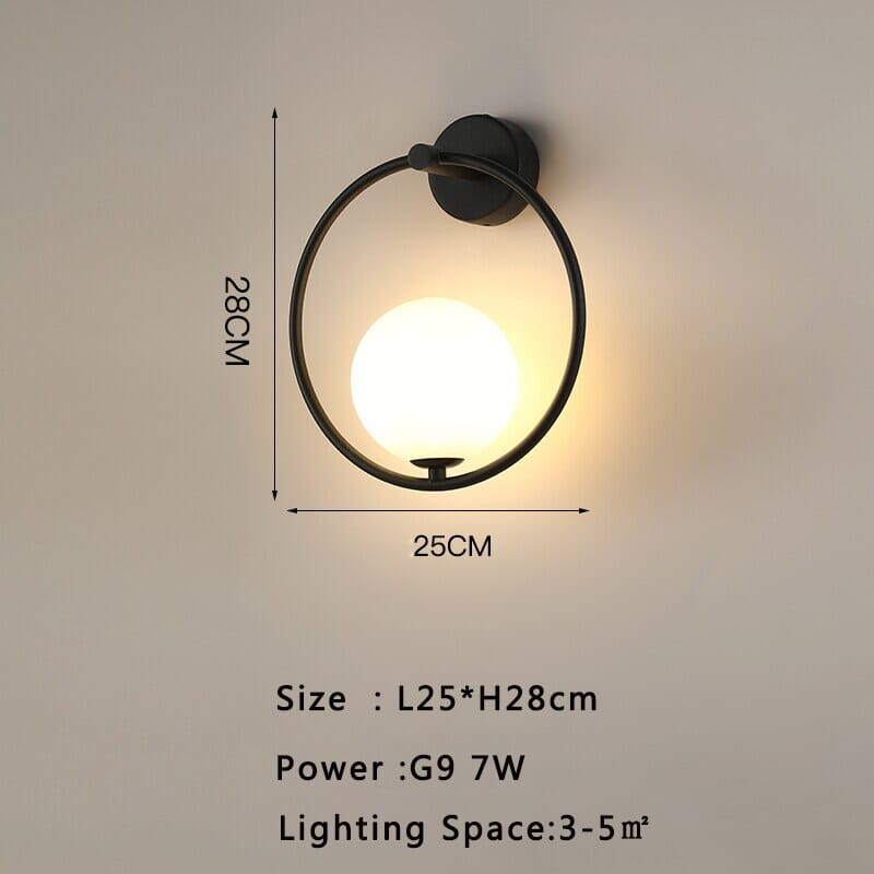 Iron wall lamp for kitchen and bedroom