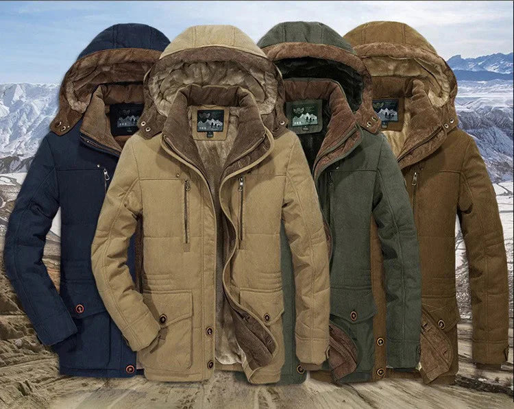Mens Parka Front Profile View OpalDwell