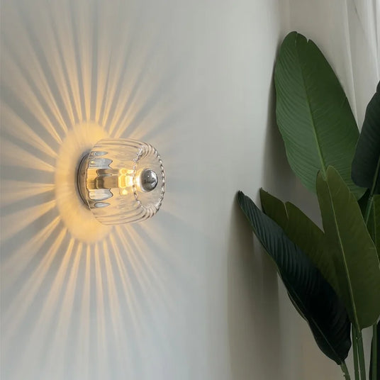 Glass Wall Sconce for hallway