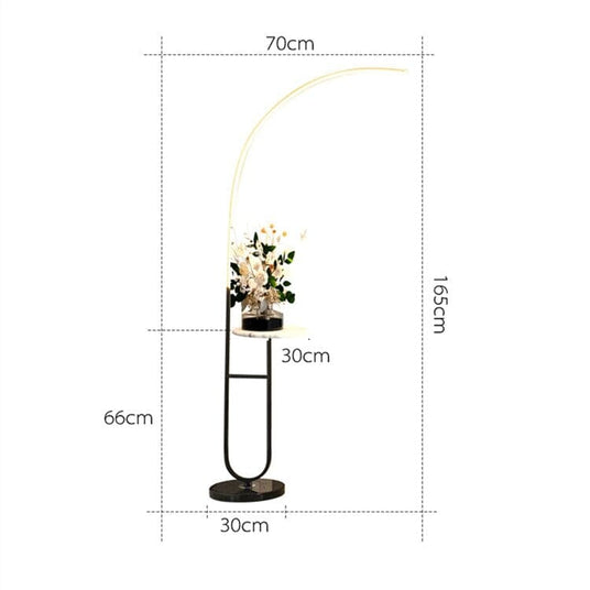 Floor Lamp Double Marble Tray Detail