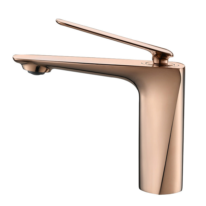 Brass vessel faucet for modern bathroom decor