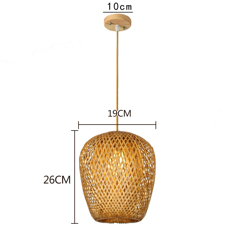 Natural material pendant for modern homes