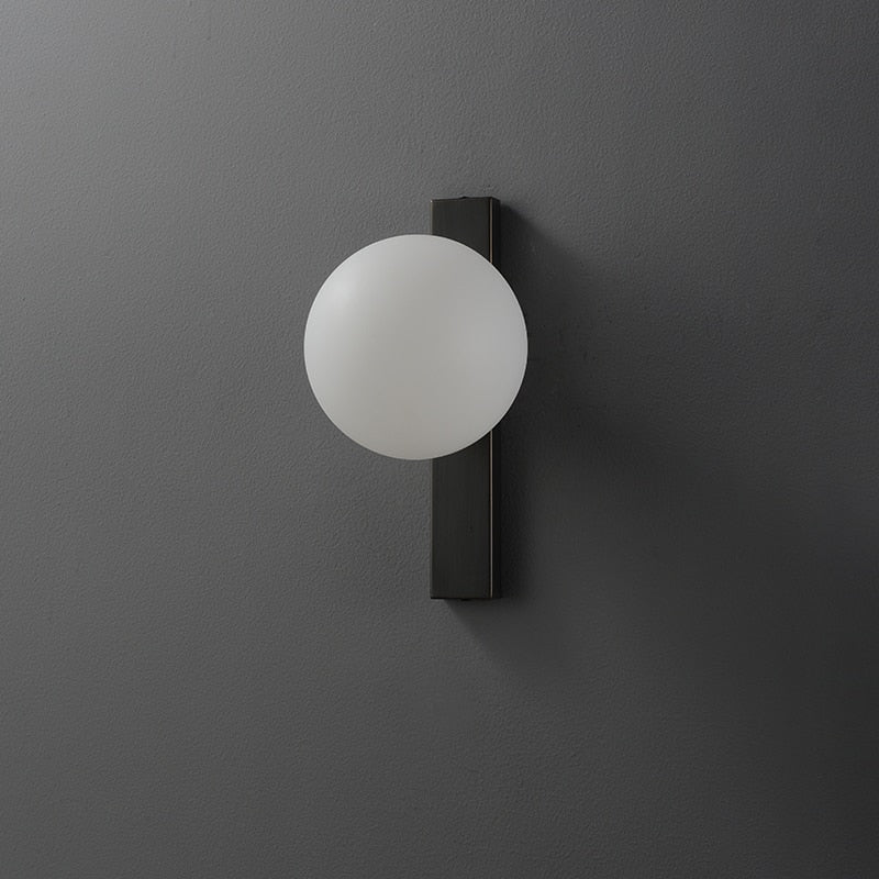 Circular Copper Wall Light for Bedroom and Hallway