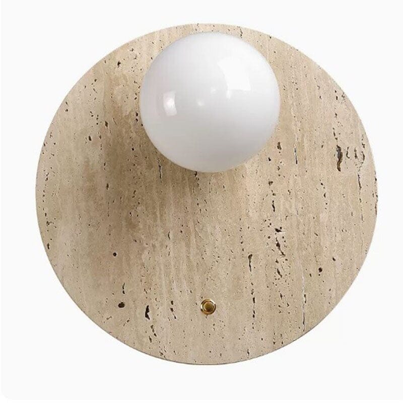 Travertine Wall Light for Hallway Decor