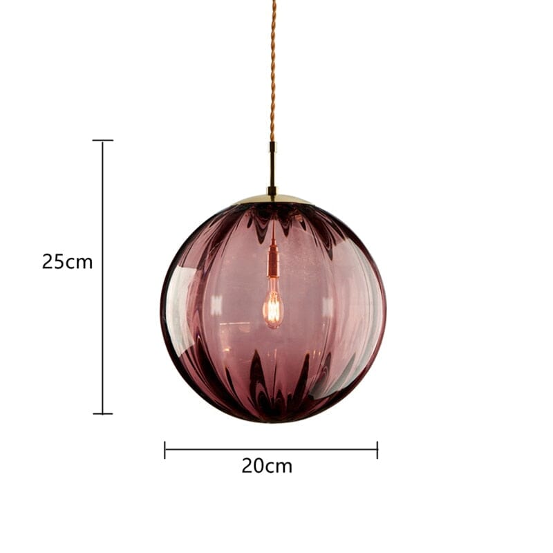 Glass and Iron Bubble Glass Pendant Light for Contemporary Living Spaces | OroDwell