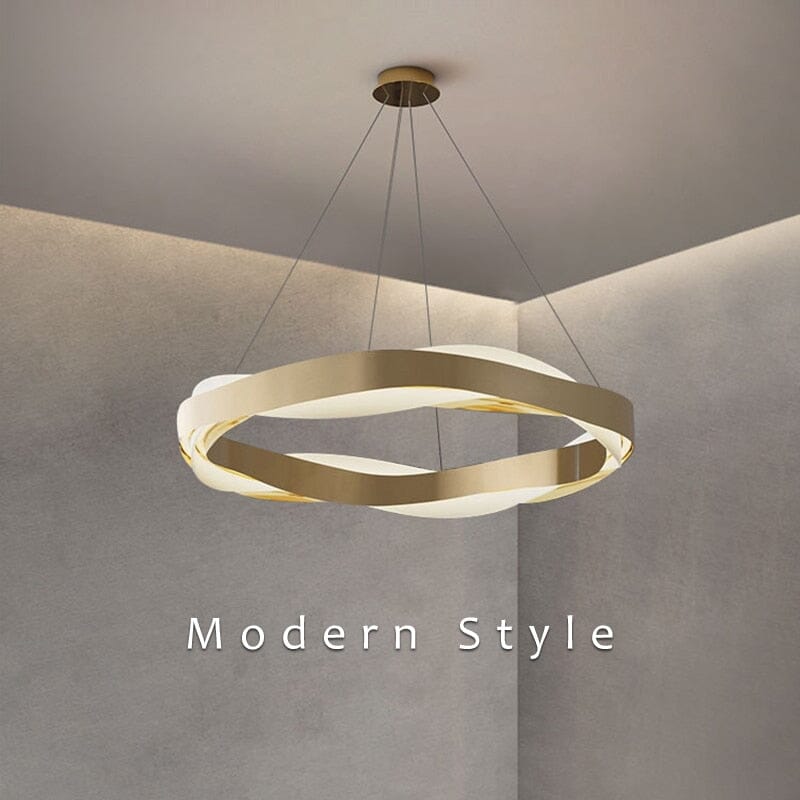 Three color dimming chandelier for accent decor