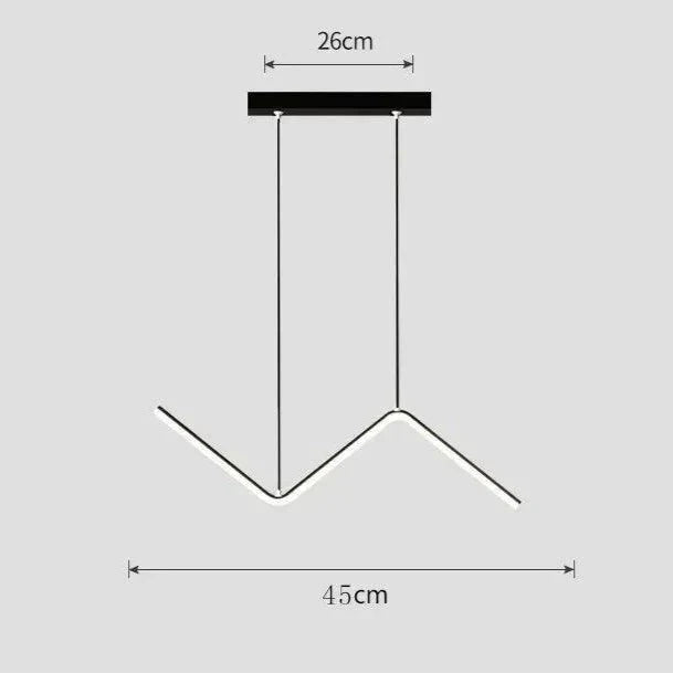 Marlow aluminum pendant light full view