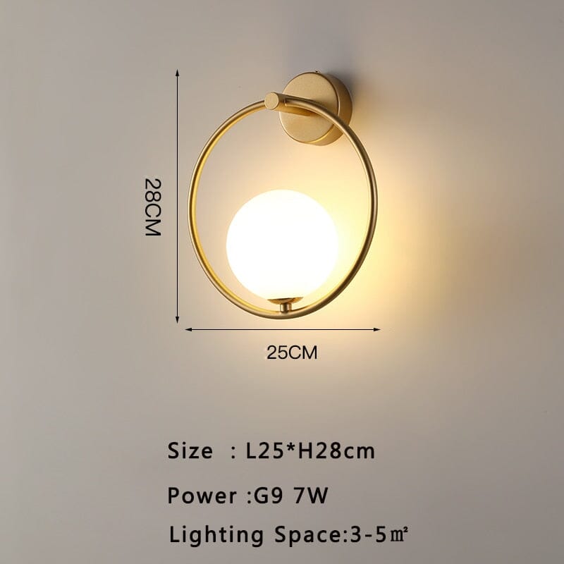 Iron wall lamp Nordic-inspired vintage design