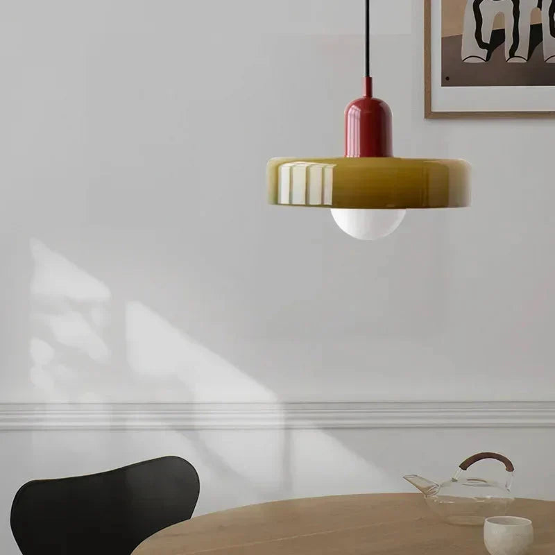 Glass Pendant Light for Bedroom