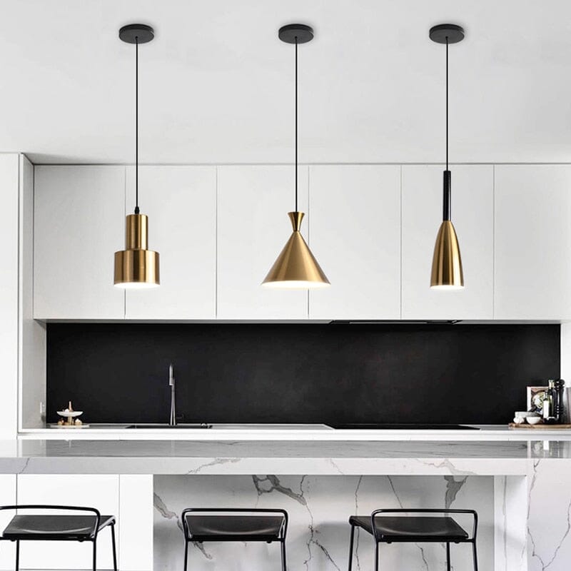 Polished chrome chandelier with soft ambient glow
