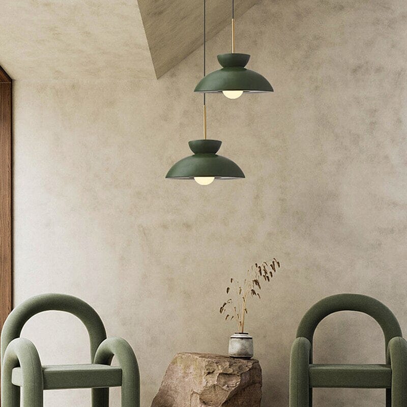 resin pendant light with cream finish for living room decor