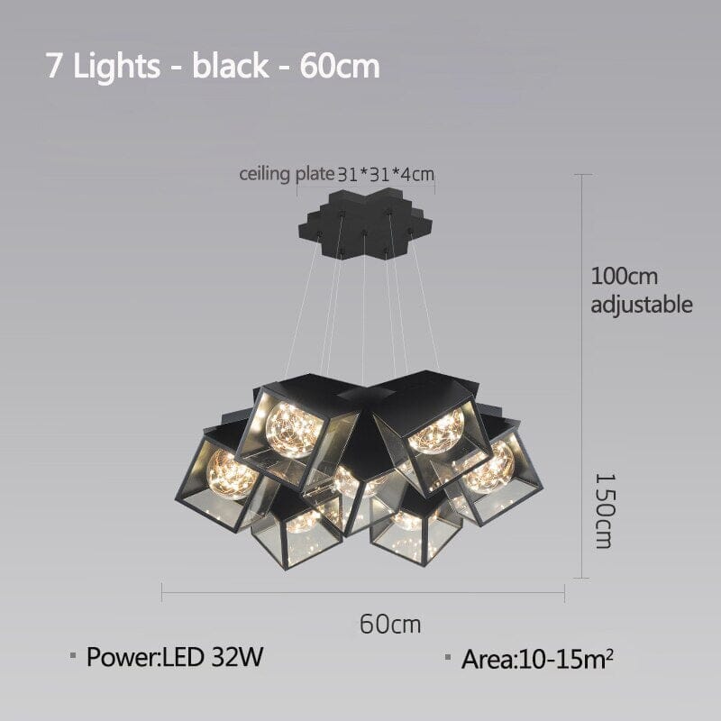 Acrylic Chandelier Flush Mount Installation Design